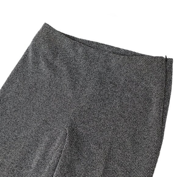 Cleo Tweed Trousers Straight Leg Pants Black White Office Classic Size Zipper - Picture 6 of 6